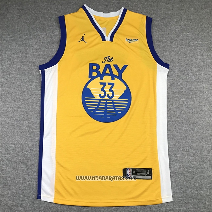 Camiseta Golden State Warriors James Wiseman #33 Statement 2020 Amarillo